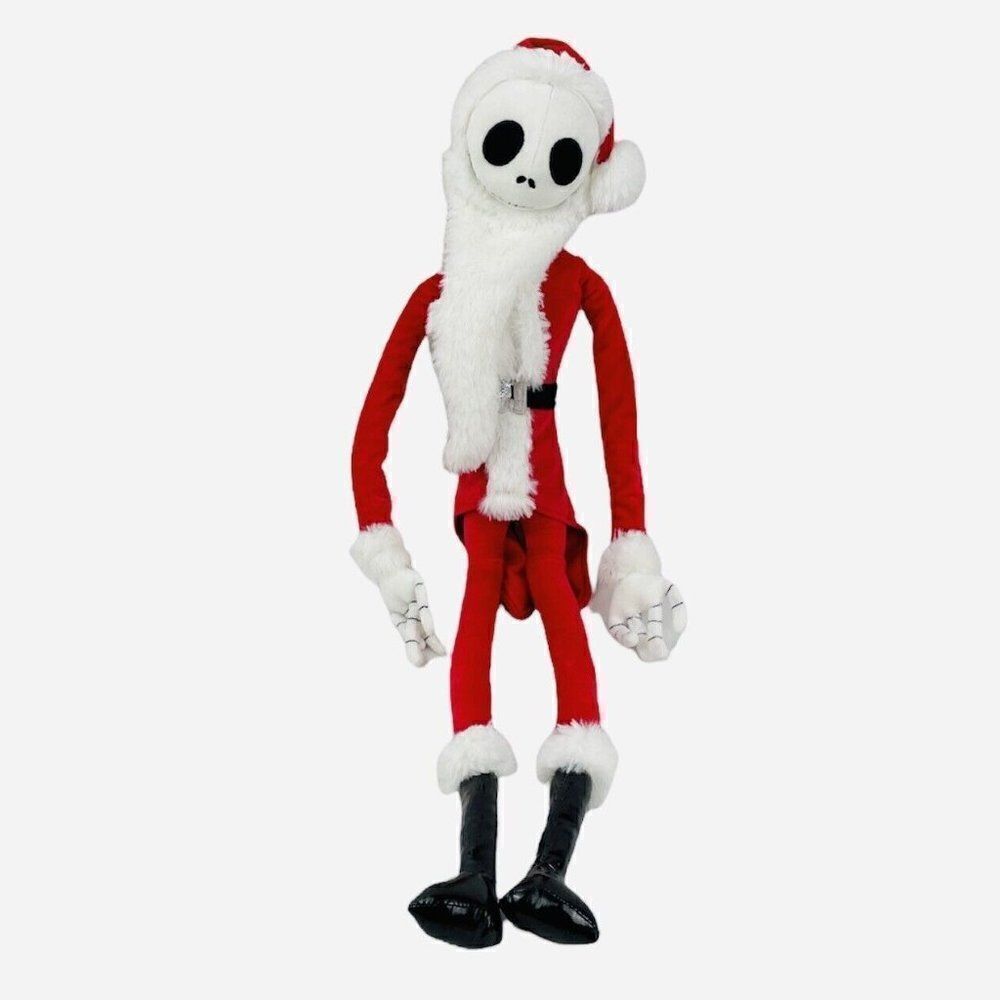 Disney Nightmare Before Christmas 28" Jack Skellington Santa Plush Poseable TNBC